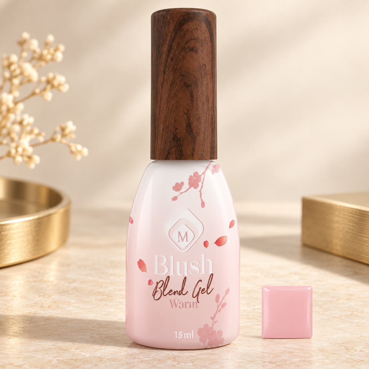 Productfoto met kleurstaal — Blush Blend Gel Warm