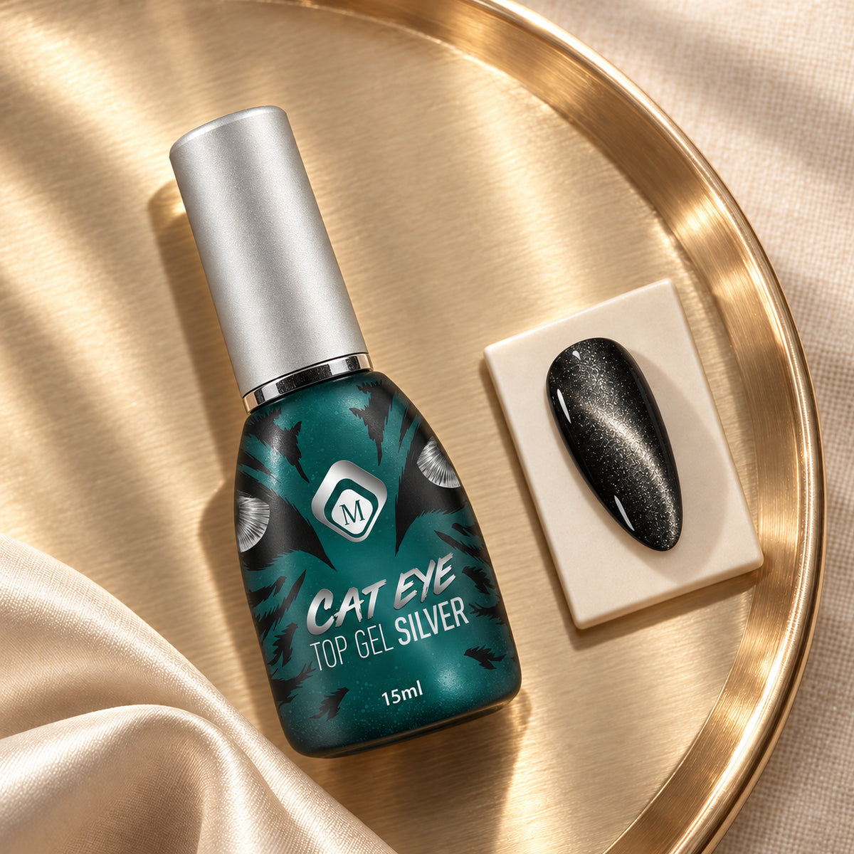 Gouden flatlay — Cateye Topgel Silver