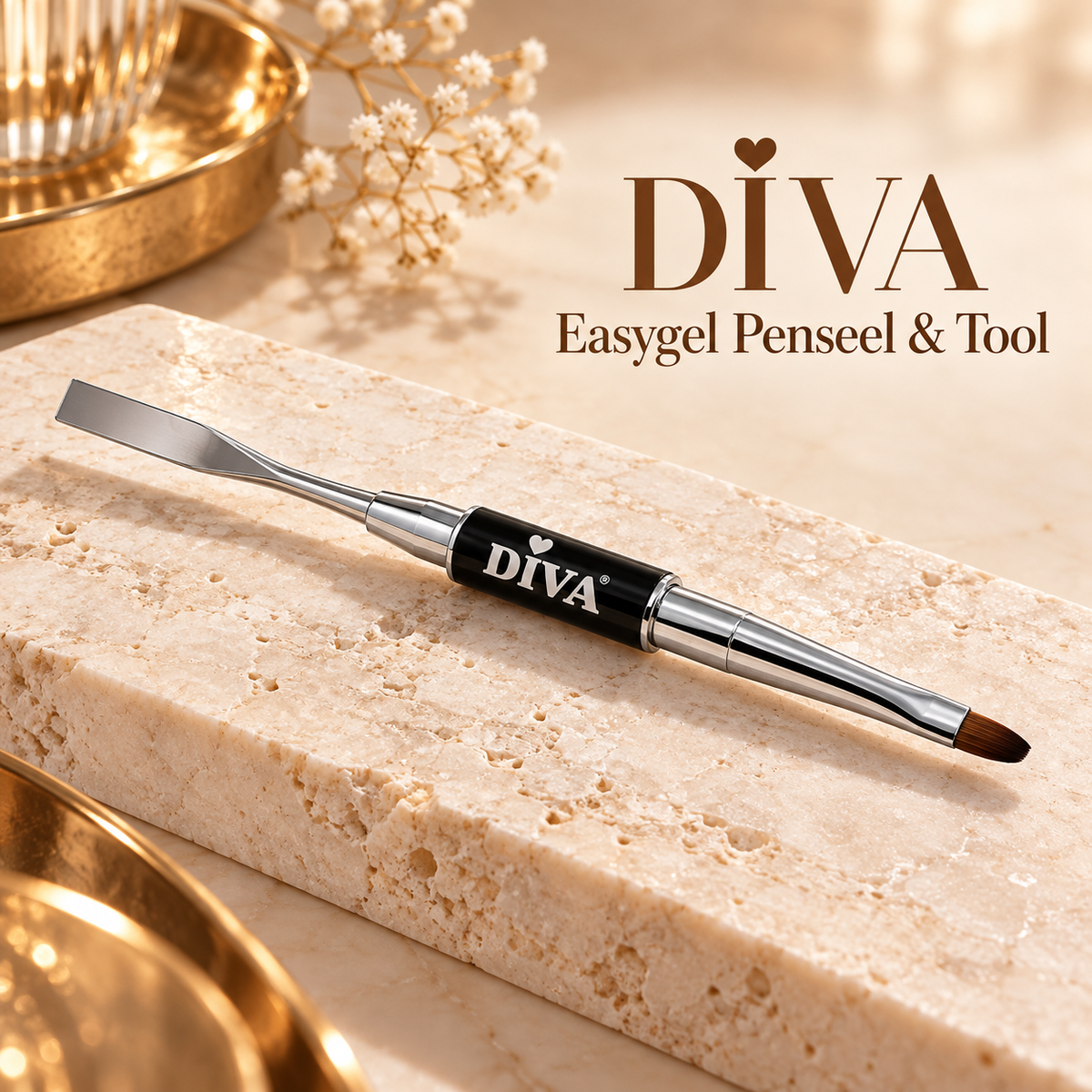 Product en naam — DIVA Easygel Penseel en Tool - Black