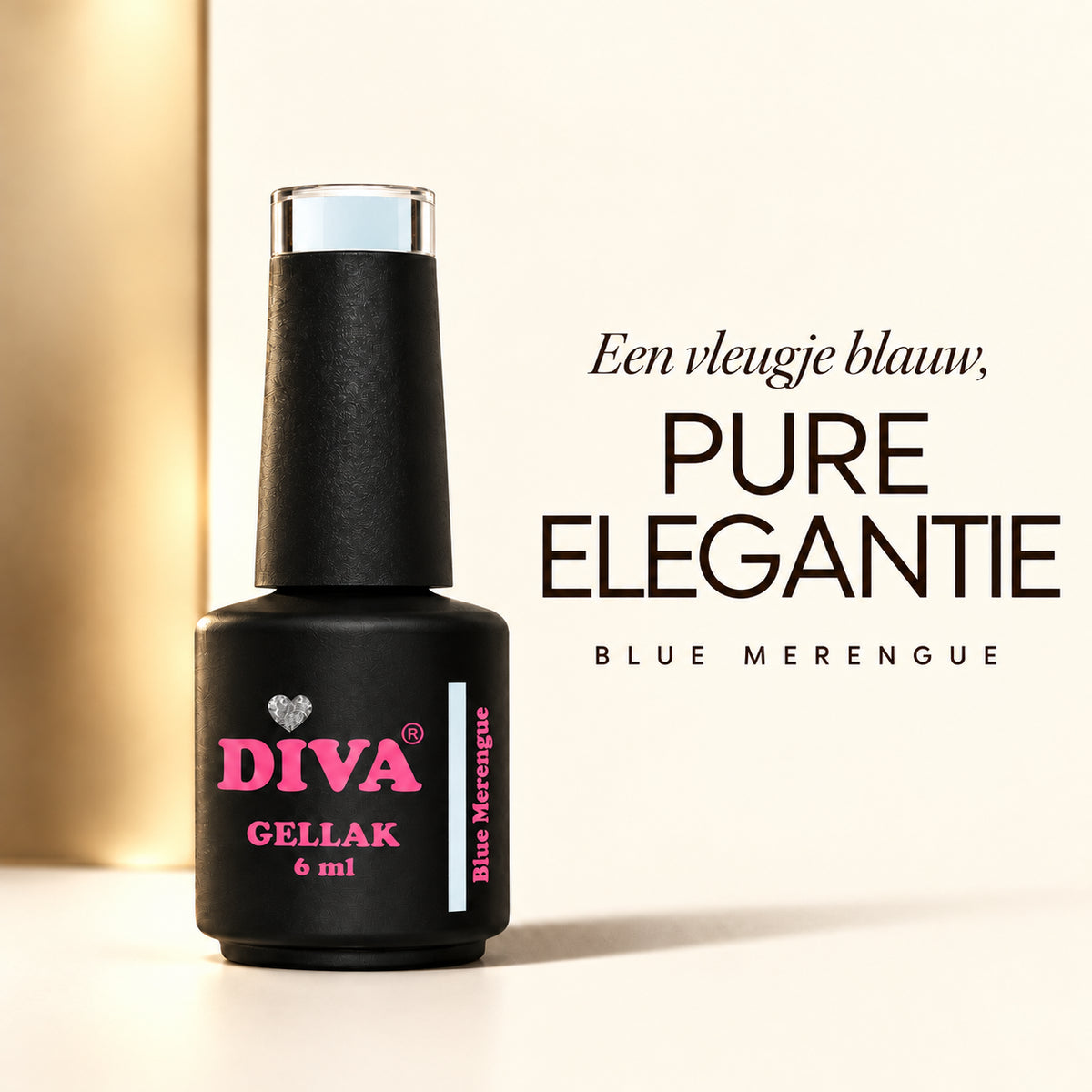 Tekstbeeld — DIVA Gellak Blue Merengue 6 ml