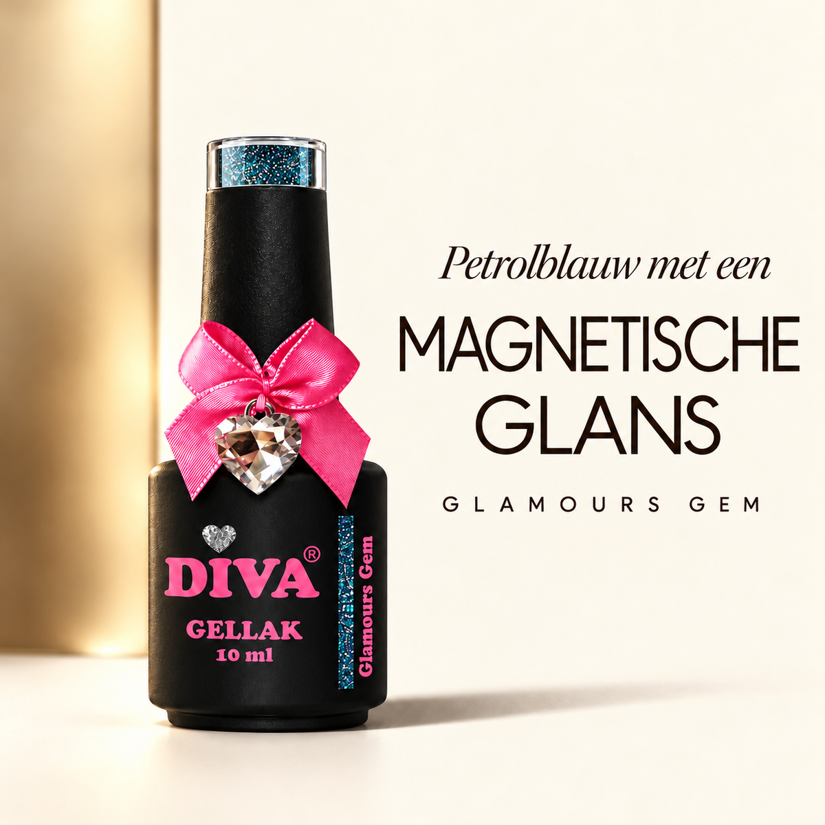 Tekstbeeld — DIVA Gellak Cat Eye Glamours Gem 10 ml #F