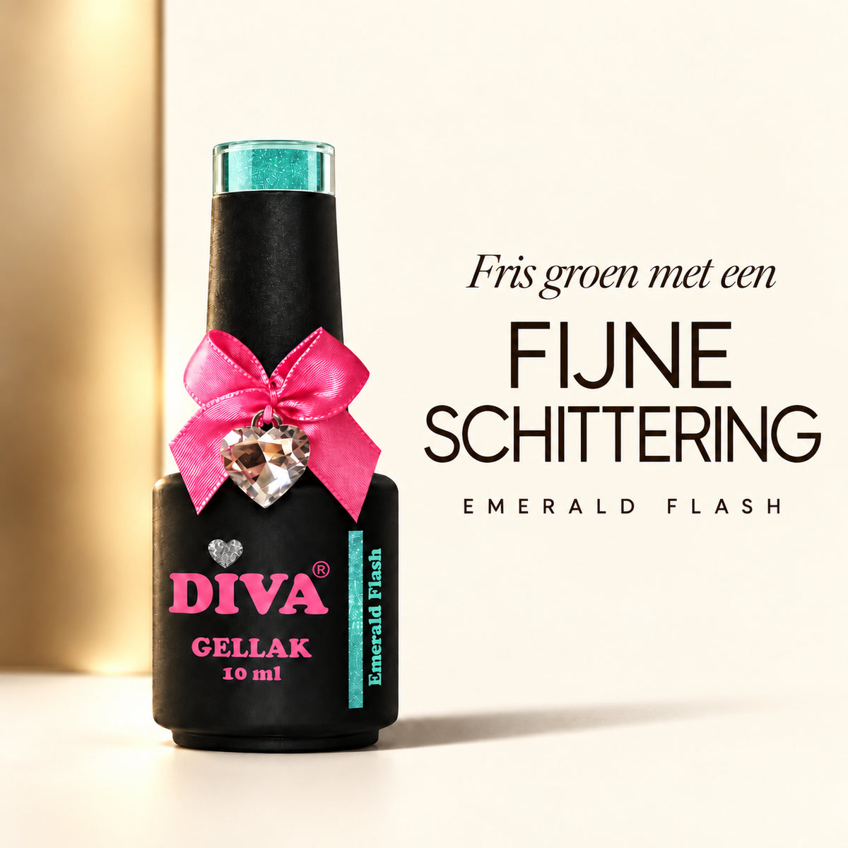 Tekstbeeld — DIVA Gellak Emerald Flash 10 ml