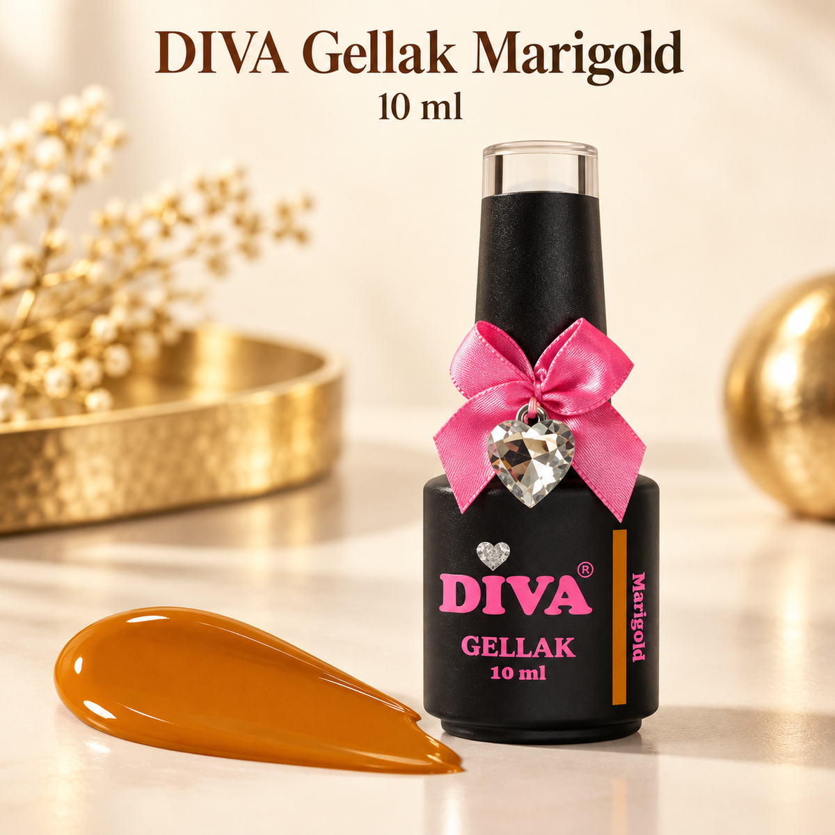Product met tekst — DIVA Gellak Marigold 10 ml