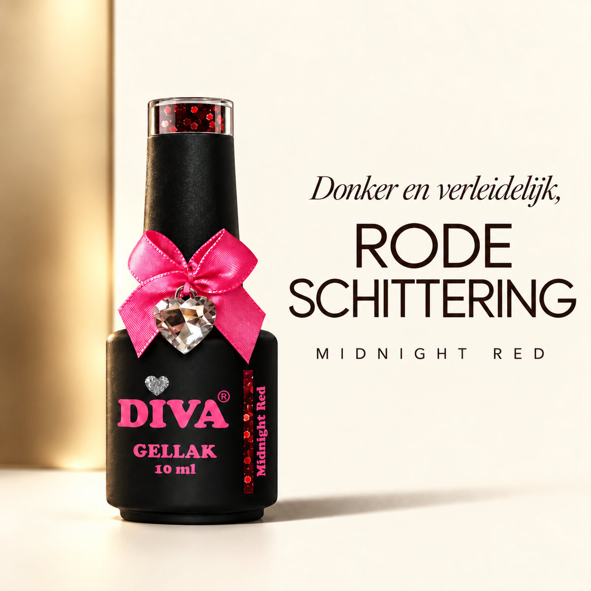 Tekstbeeld — DIVA Gellak Midnight Red 10 ml