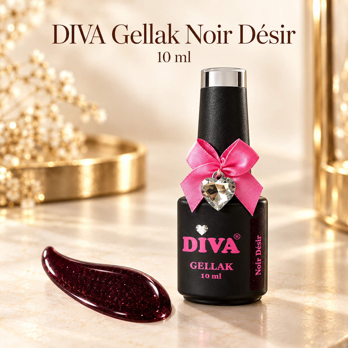 Product met tekst — DIVA Gellak Noir Désir 10 ml