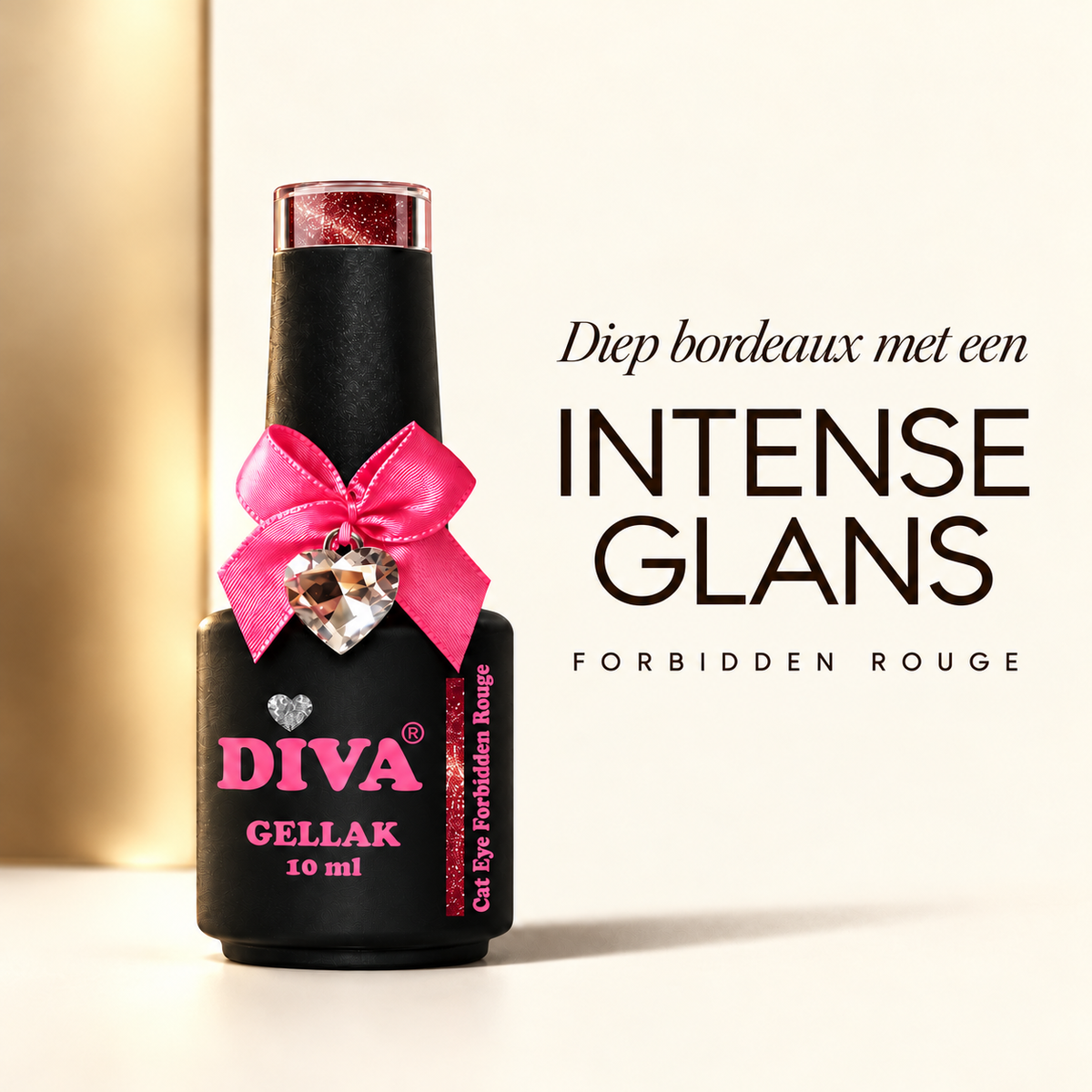 Tekstbeeld — DIVA Gellak Cat Eye Forbidden Rouge 10 ml