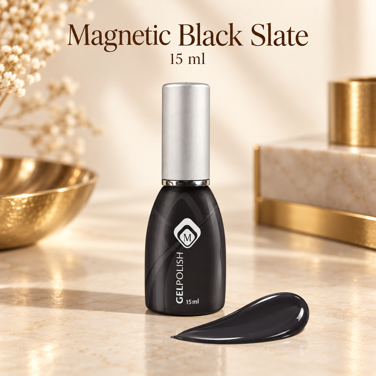 Product met tekst — Gelpolish Black Slate 15ml