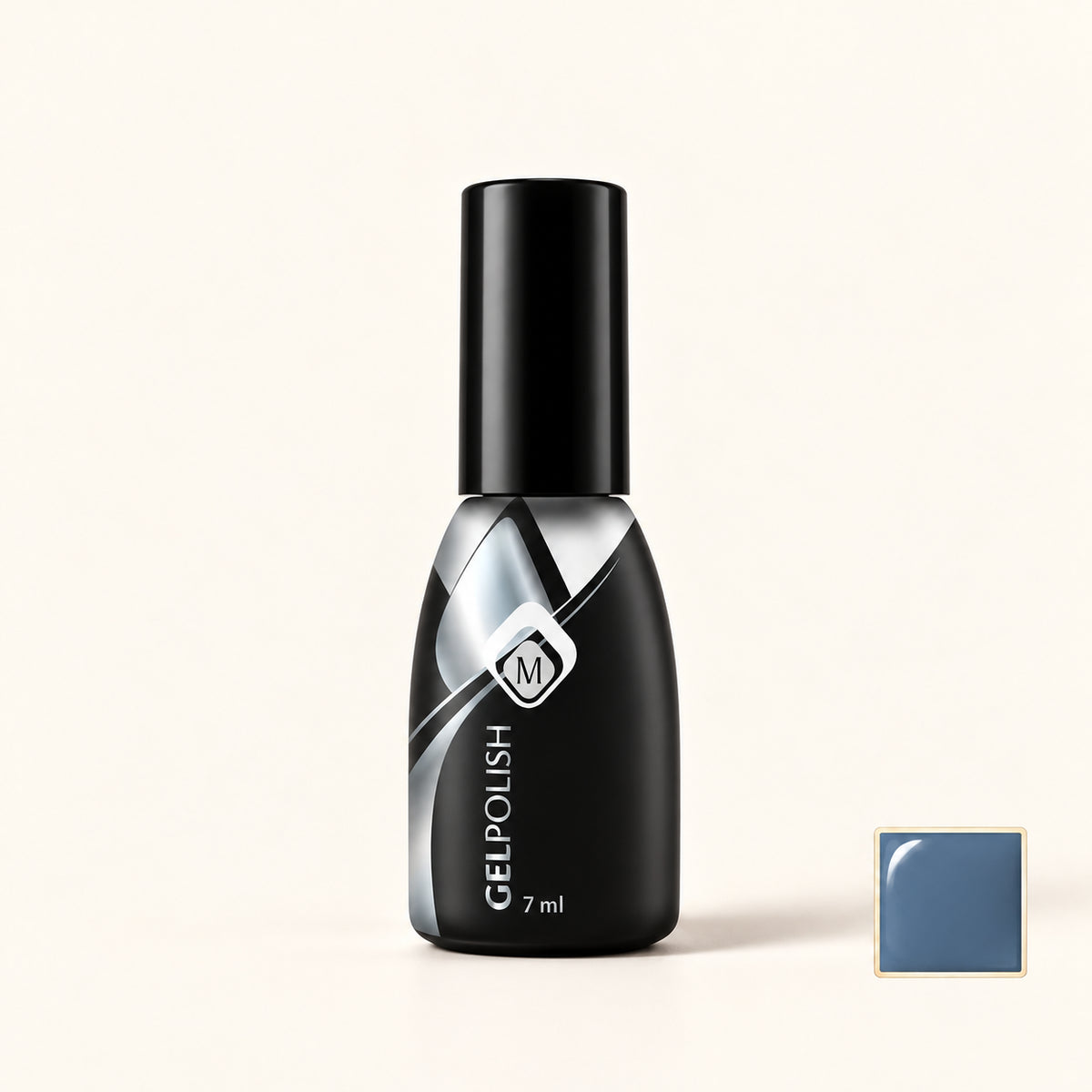 Productfoto met kleurstaaltje — Gelpolish Blue 2
