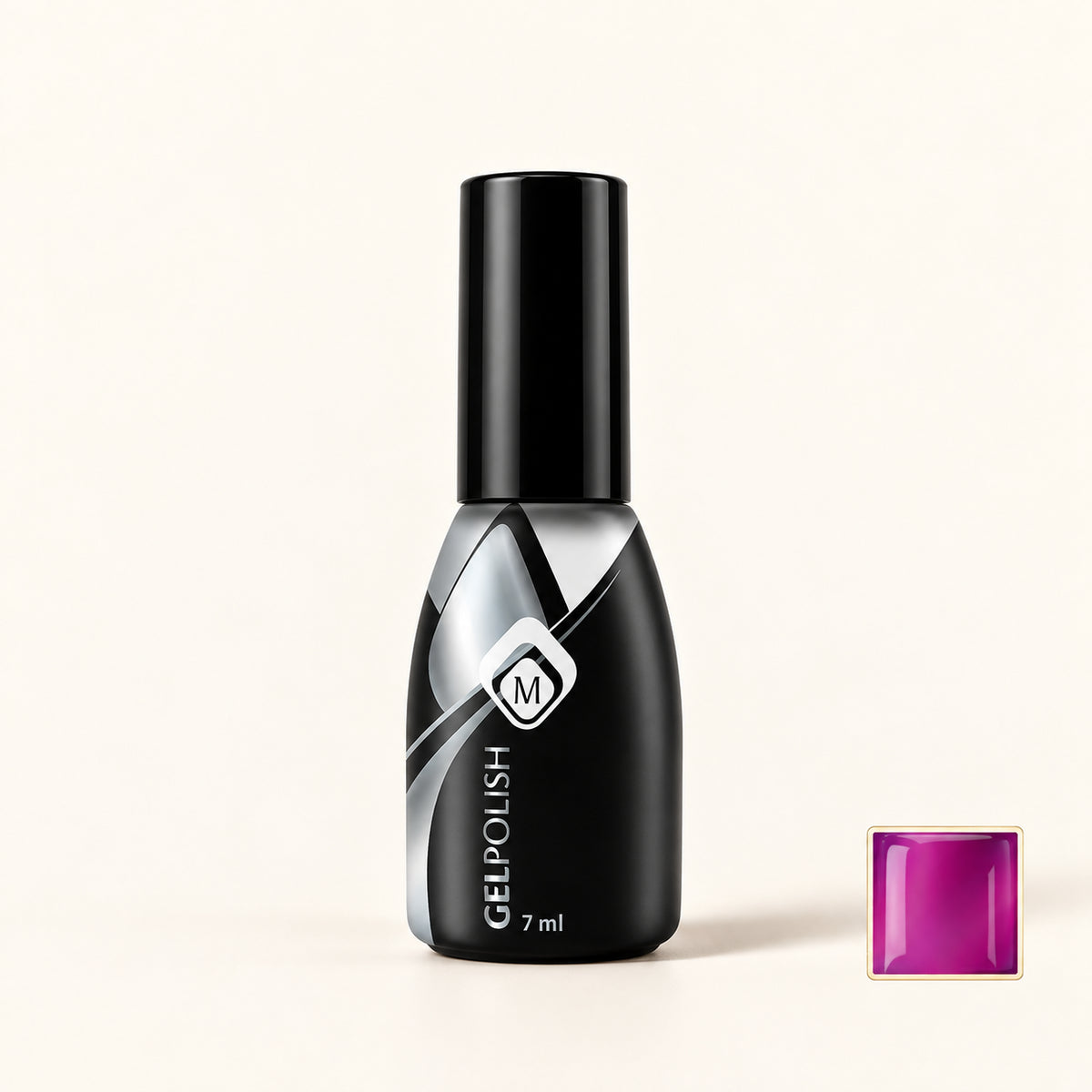 Productfoto met kleurstaaltje — Gelpolish Glass 5