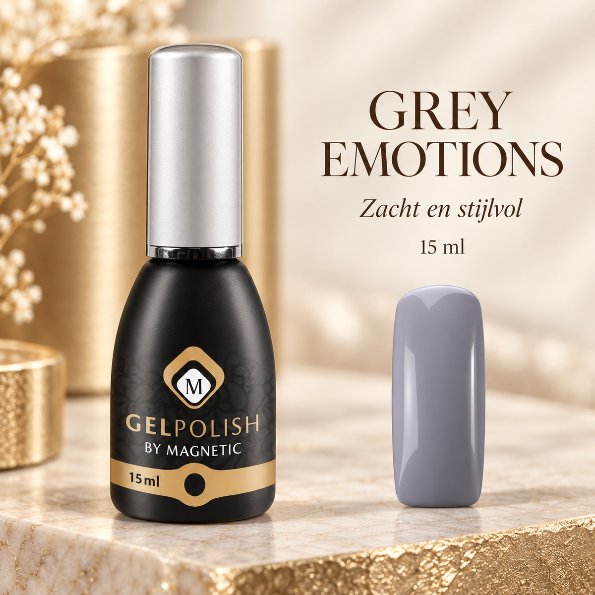 Tekstbeeld — Gelpolish Grey Emotions 15 ml