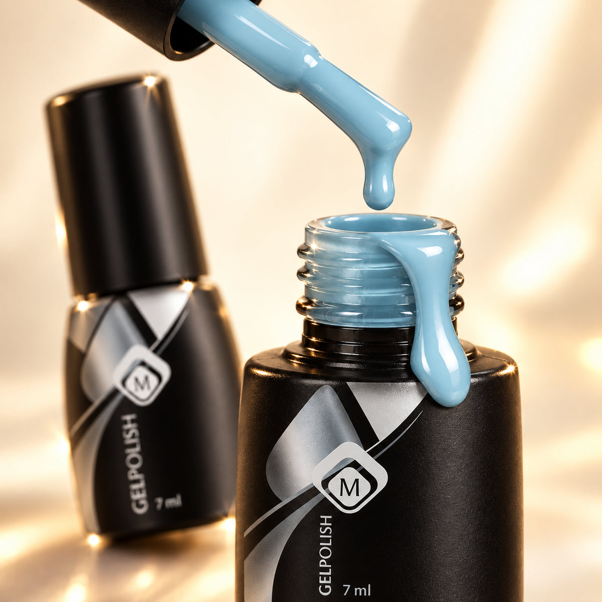 Druppel- en textuurdetail — Gelpolish Pastel 4