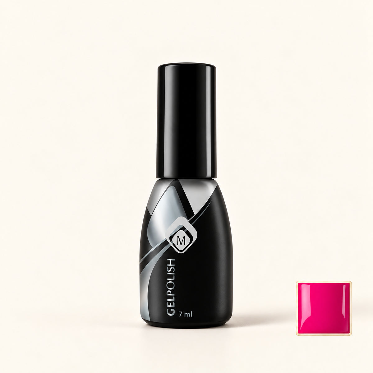 Productfoto met kleurstaaltje — Gelpolish Pink 9