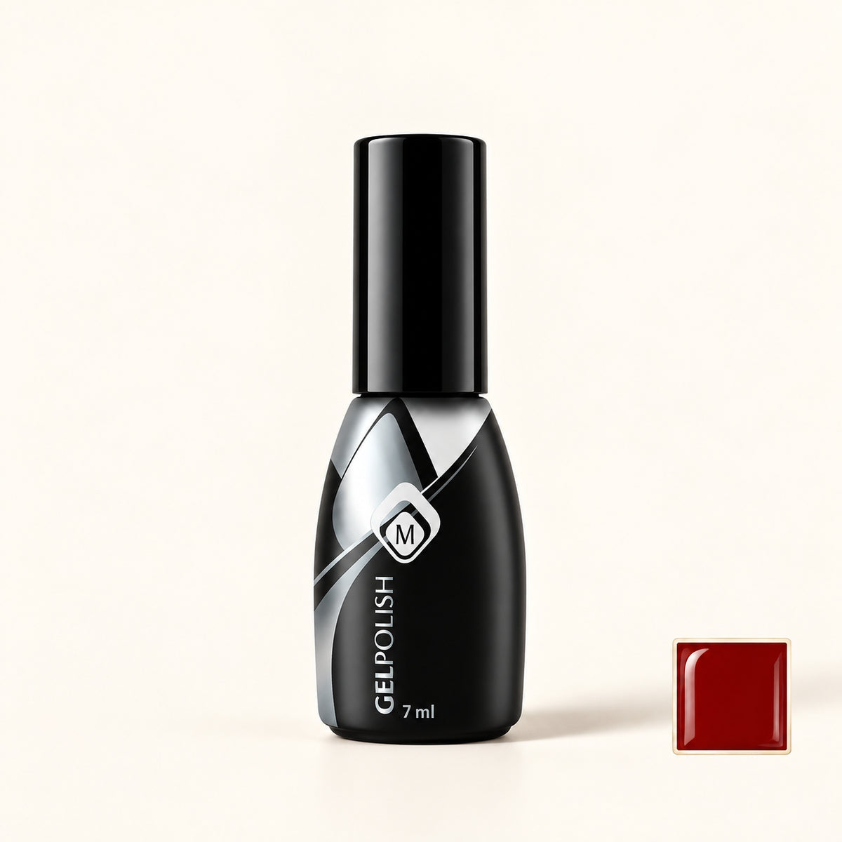 Productfoto met kleurstaaltje — Gelpolish Red 8