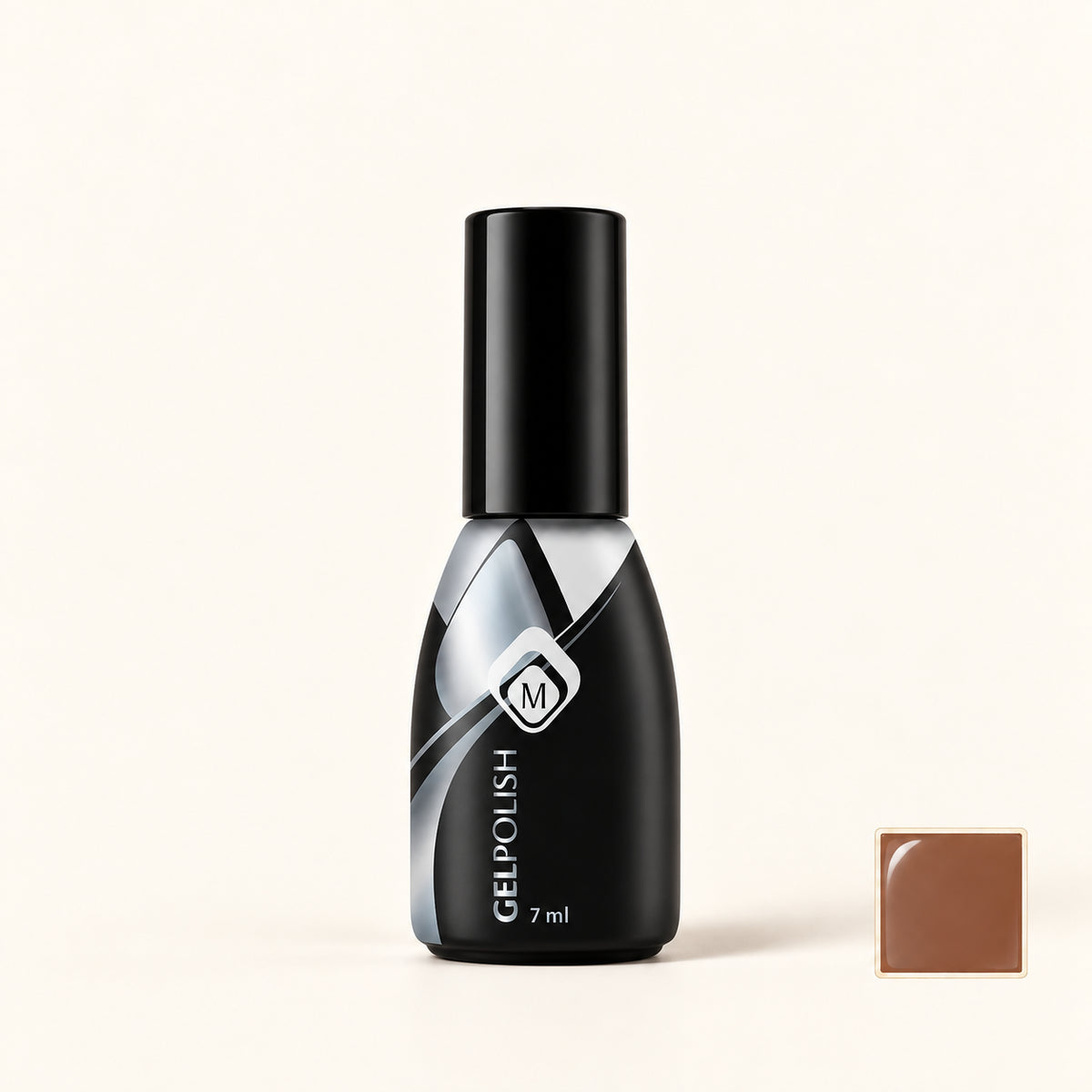 Productfoto met kleurstaaltje — GP 7 ml Brown 1