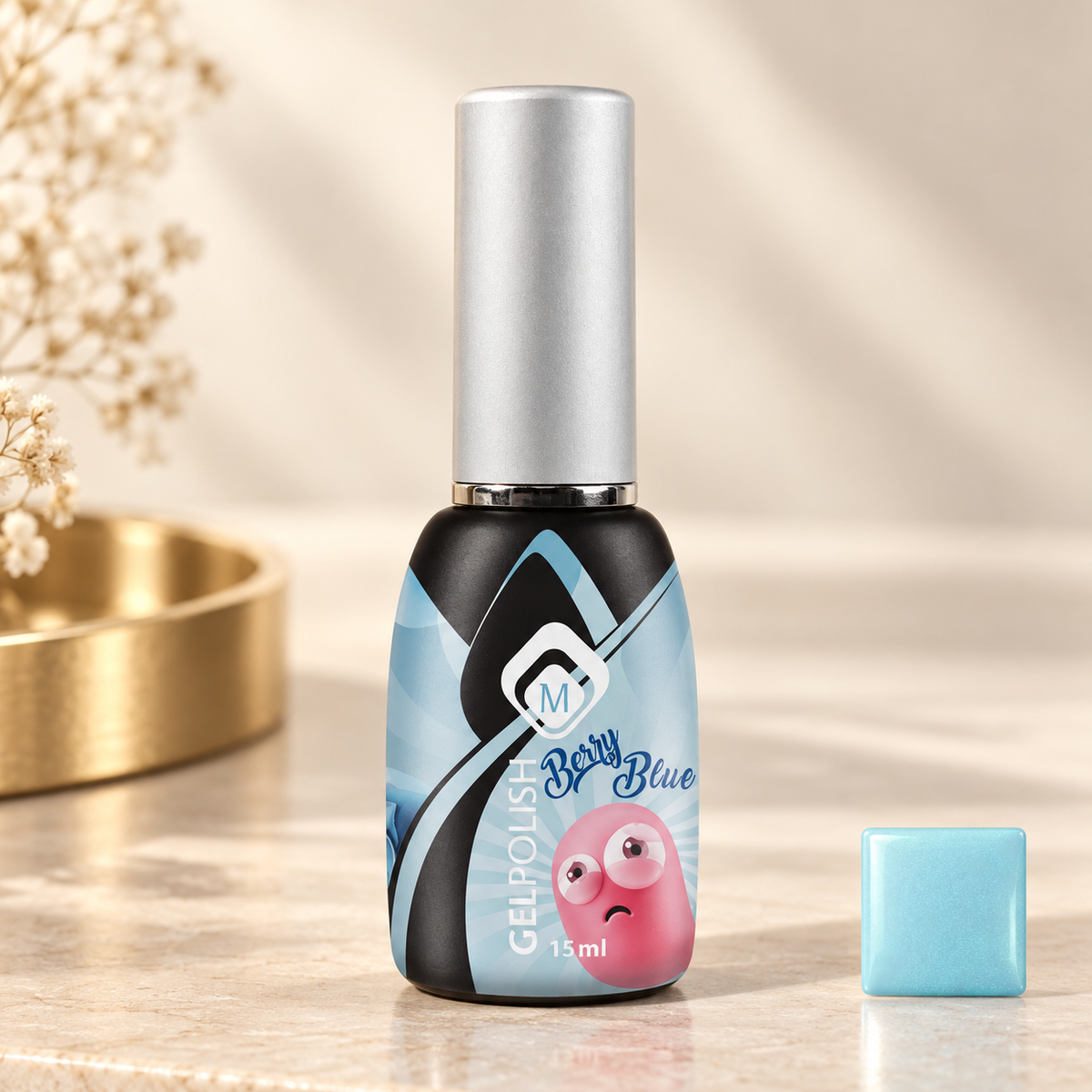 Productfoto met kleurstaal — GP Berry Blue