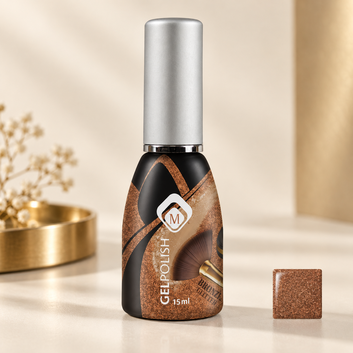 Productfoto met kleurstaal — GP Bronzer Glitter