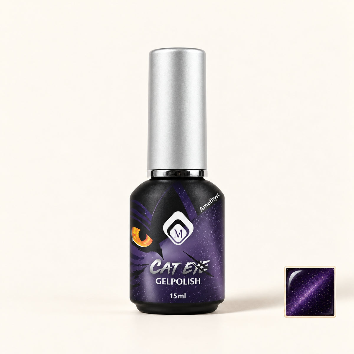 Productfoto met kleurstaaltje — GP Cat Eye Amethyst 4