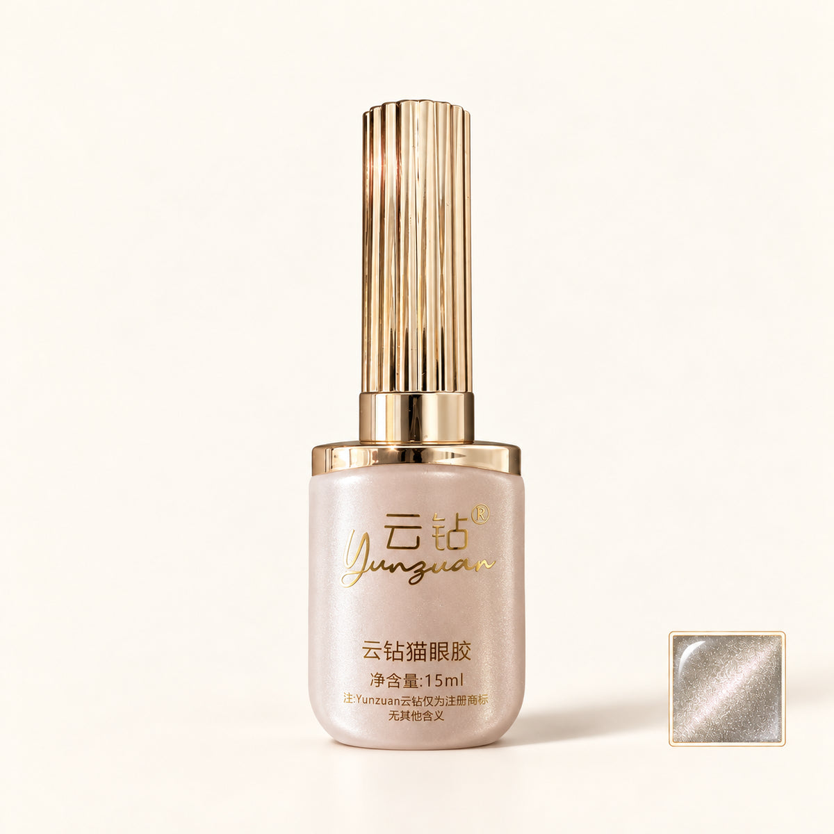 Productfoto met kleurstaaltje — GP Cat Eye Champagne Creme -RO 002