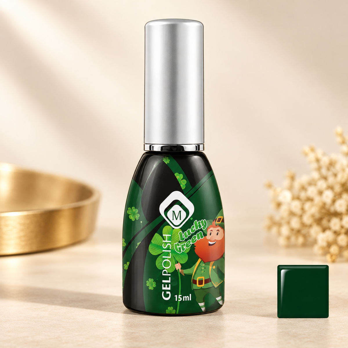 Productfoto met kleurstaal — GP Lucky Green