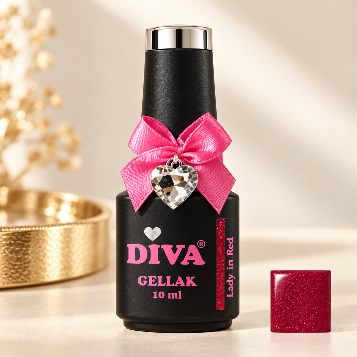 Productfoto met kleurstaal — Lady in Red (Collection Love At First Sight)