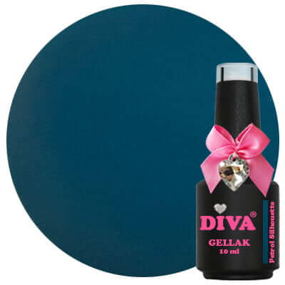 DIVA Gellak Petrol Silhouette 10 ml #
