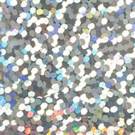 Transferfoil Roll Holographic Silver Confetti