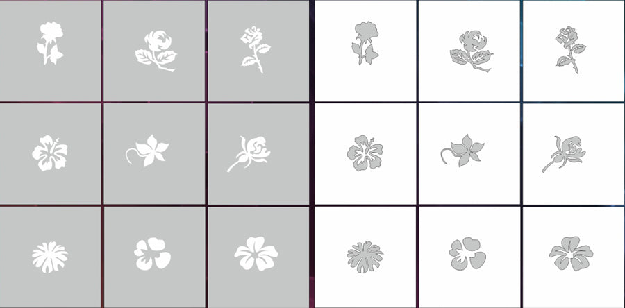 AirNails Mask. Floral 1 Collection