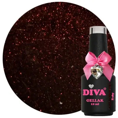 DIVA Gellak Spicy Earth Diva Shades Collection 8x 10 ml - met gratis Colorpop Stickers