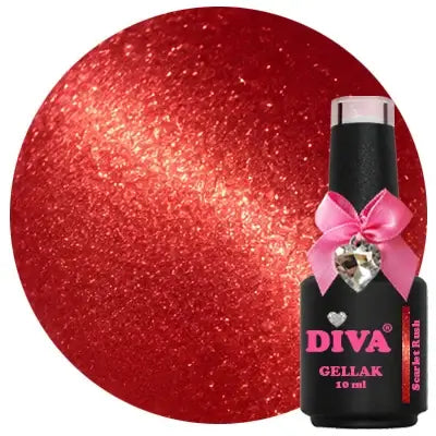 DIVA Gellak Cat Eye Scarlet Rush 10 ml