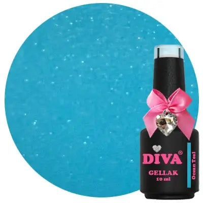 DIVA Gellak Aqua Diva Vibes Collection 5x 10 ml #F - met gratis Colorpop Stickers