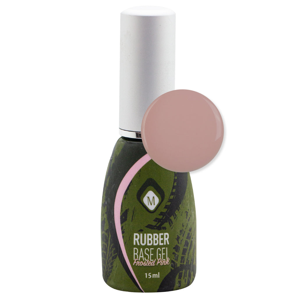 RUBBER BASE GEL FROSTED PINK 15 ML TPO FREE