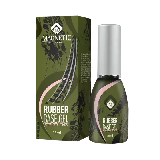 RUBBER BASE GEL FROSTED PINK 15 ML TPO FREE