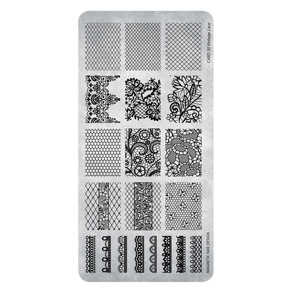 STAMPING PLATES NR 30 VINTAGE LACE