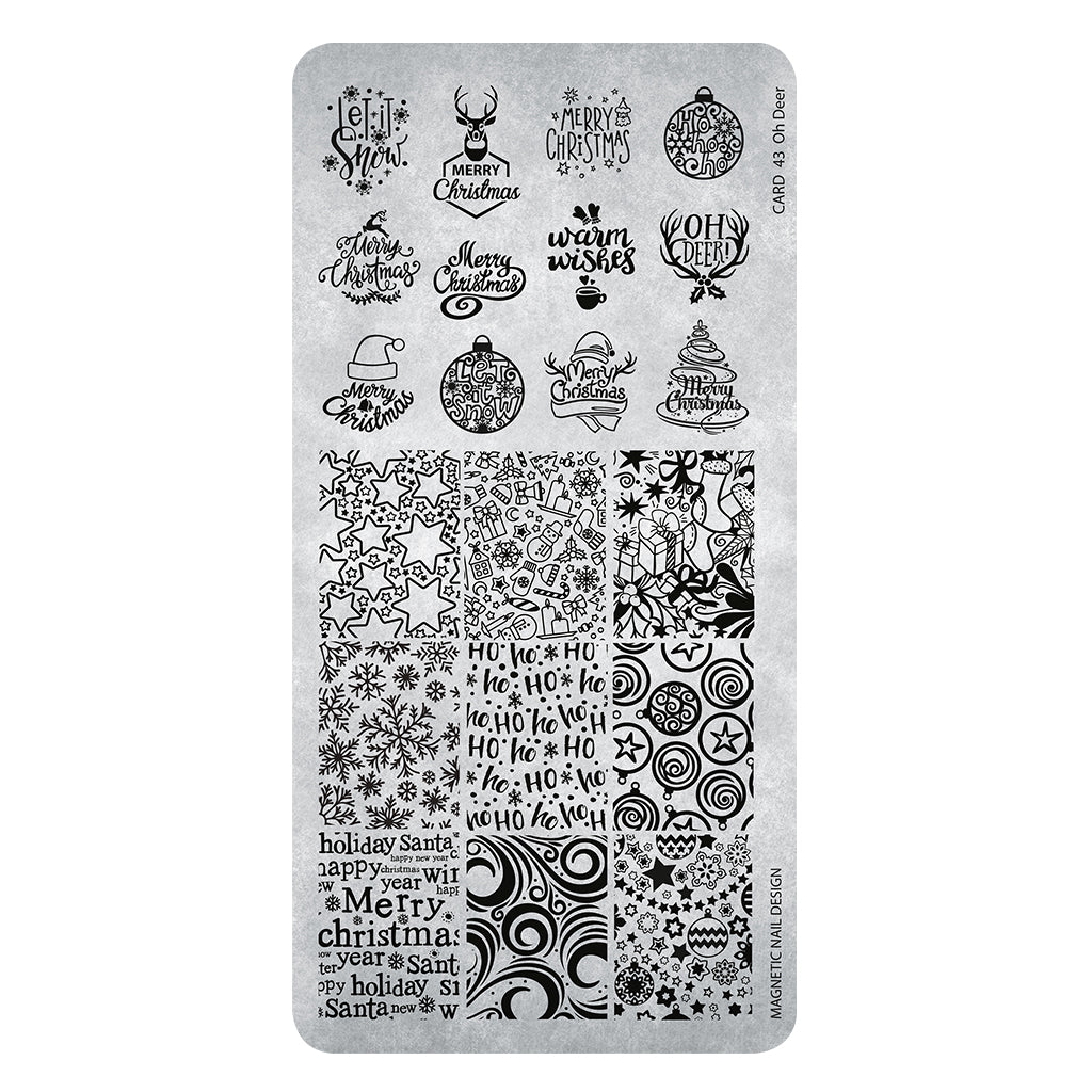 Stamping Plate 43 Oohh Deer