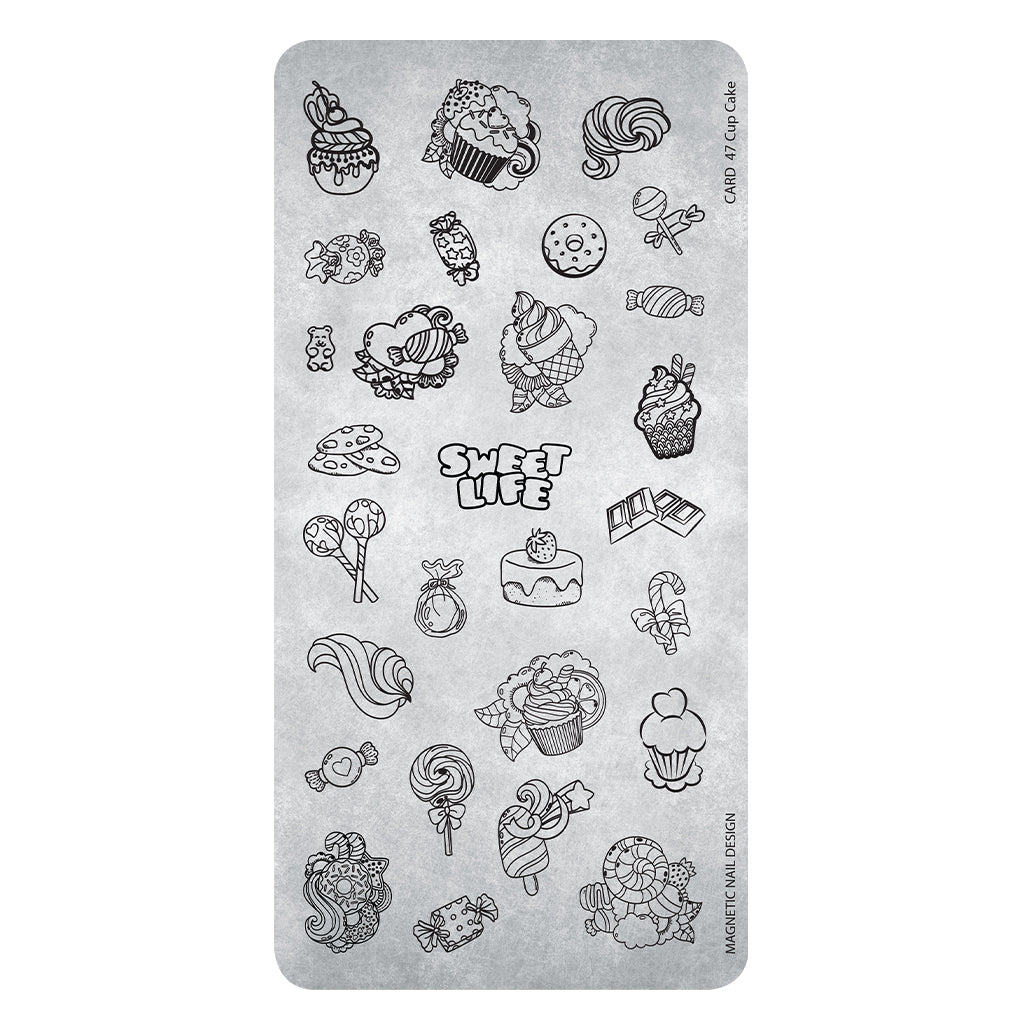 Stamping Plate Cup Cake