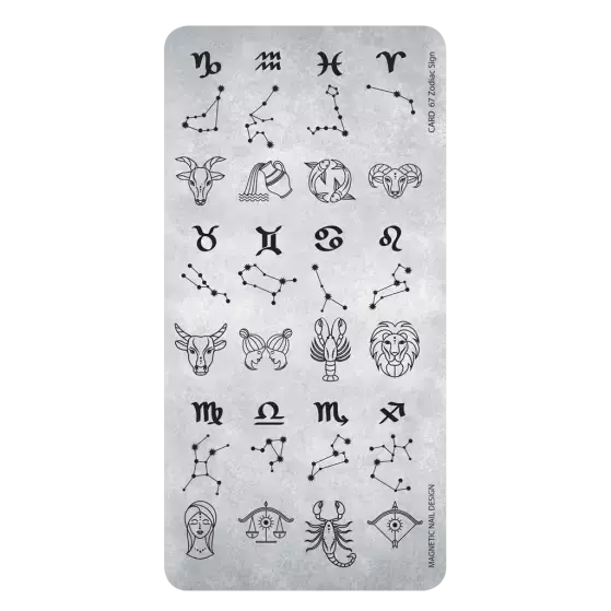 Stampingplate 67 Zodiac Sign