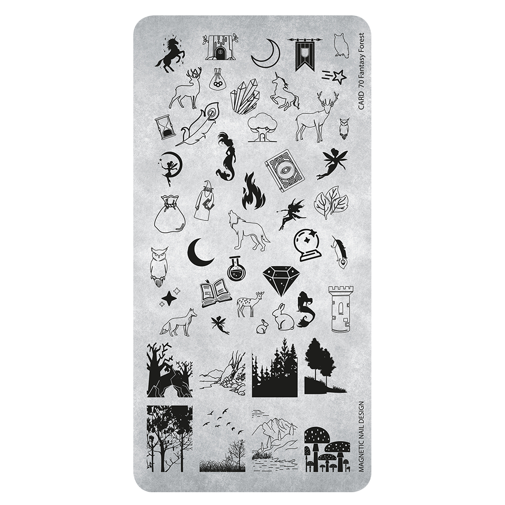 Stampingplate 70 Fantasy Forest