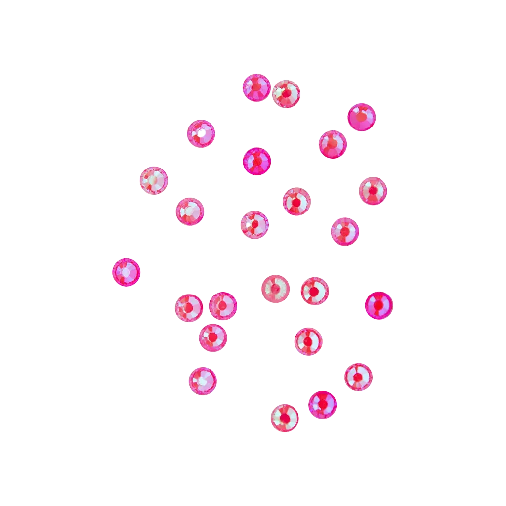 Rhinestones Neon Pink 24 pcs M