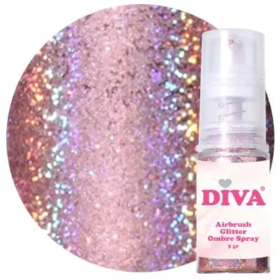 DIVA Airbrush Glitter Colorboom Spray Pink 2