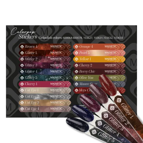 Colorpop Stickervel Gelp 600064 t/m 600078 103627 103631 t/m 633