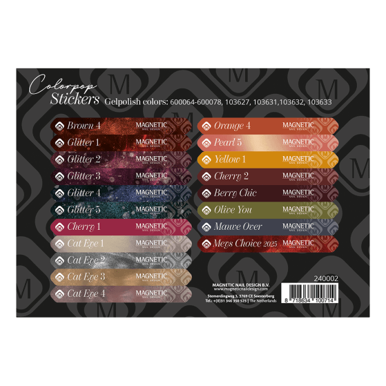 Colorpop Stickervel Gelp 600064 t/m 600078 103627 103631 t/m 633