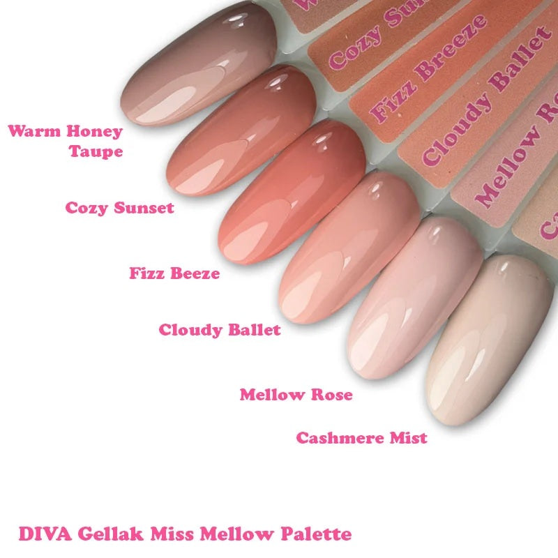 DIVA One Coat Gellak Cozy Sunset 6 ml