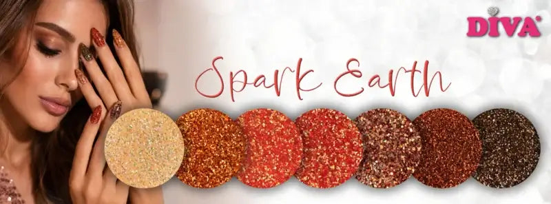 DIVA Gellak Spicy Earth Diva Shades Collection 8x 10 ml - met gratis Colorpop Stickers