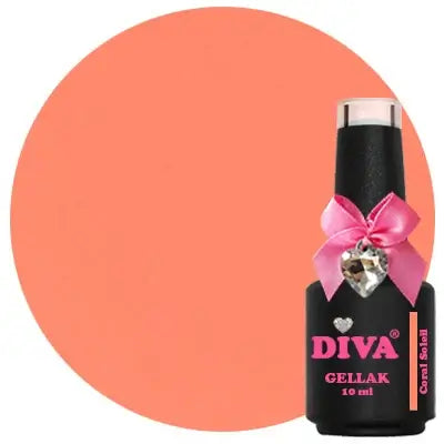 DIVA Gellak Coral No.5 Collection 4x 10 ml # met gratis Colorpop Stickers