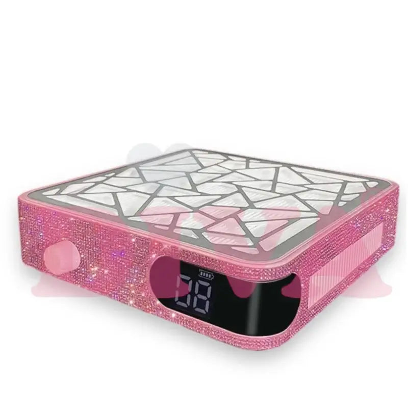 Diva's Speed Nail Dust Collector Pink Rhinestones
