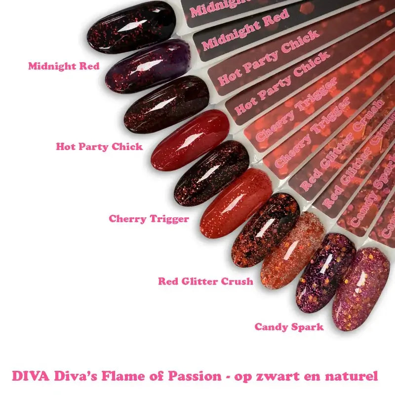 DIVA Gellak Midnight Red 10 ml