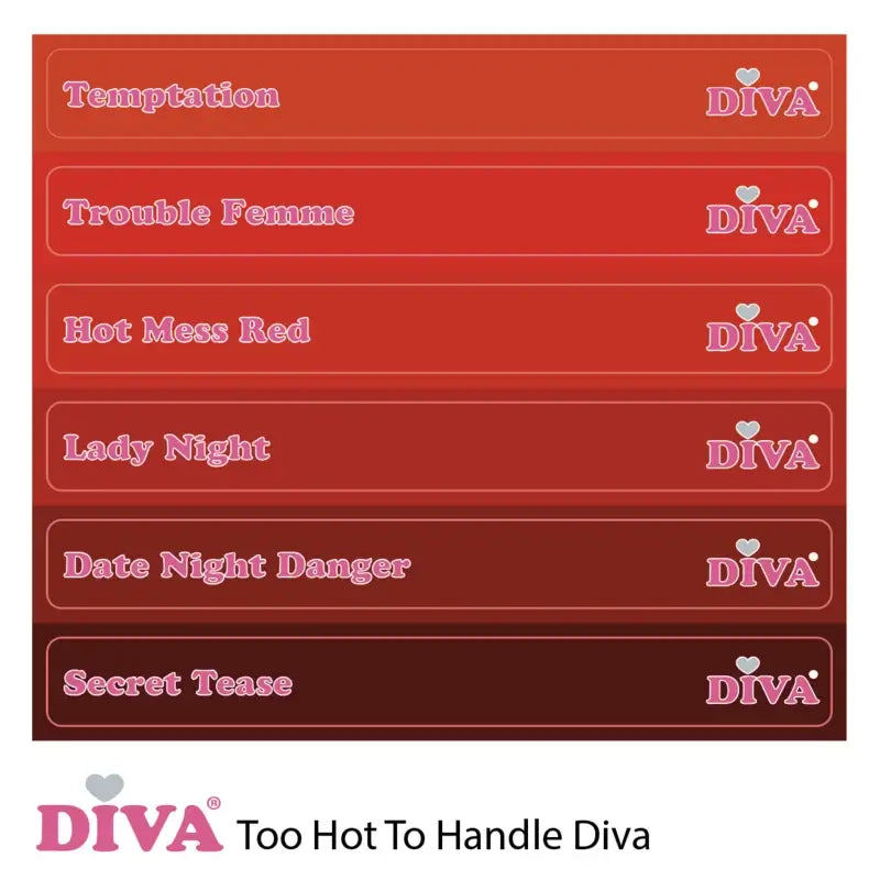 DIVA Gellak Too Hot To Handle Diva Collection 6x 10 ml # - met gratis Colorpop Stickers