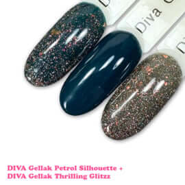 DIVA Gellak Petrol Silhouette 10 ml #