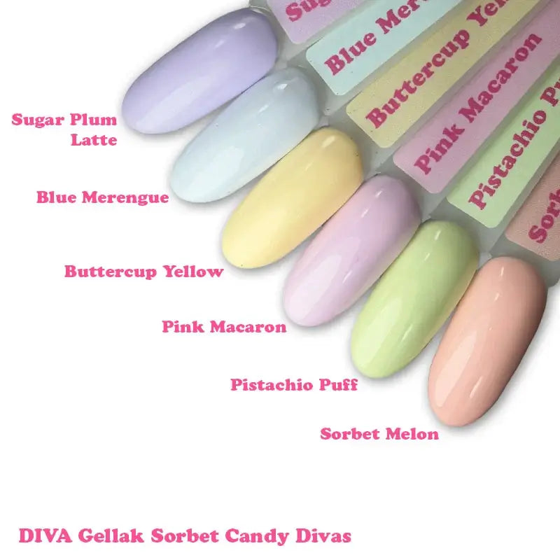 DIVA Gellak Sorbet Candy Divas Collection 6x 6 ml #