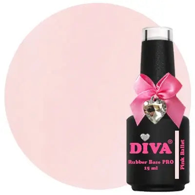 Diva Rubber Basecoat Pink Ballet 15 ml Pro